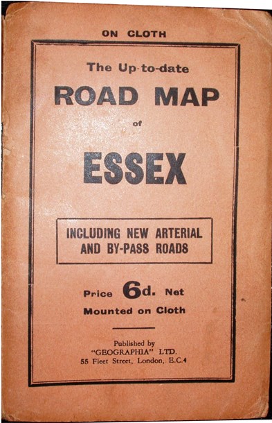 The Up-to-Date Road Map of Essex, 1936, cover